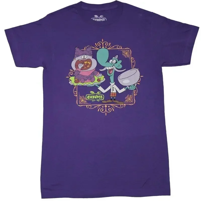 Chowder New Adult T Shirt Duo Chowing Down in Picture Frame