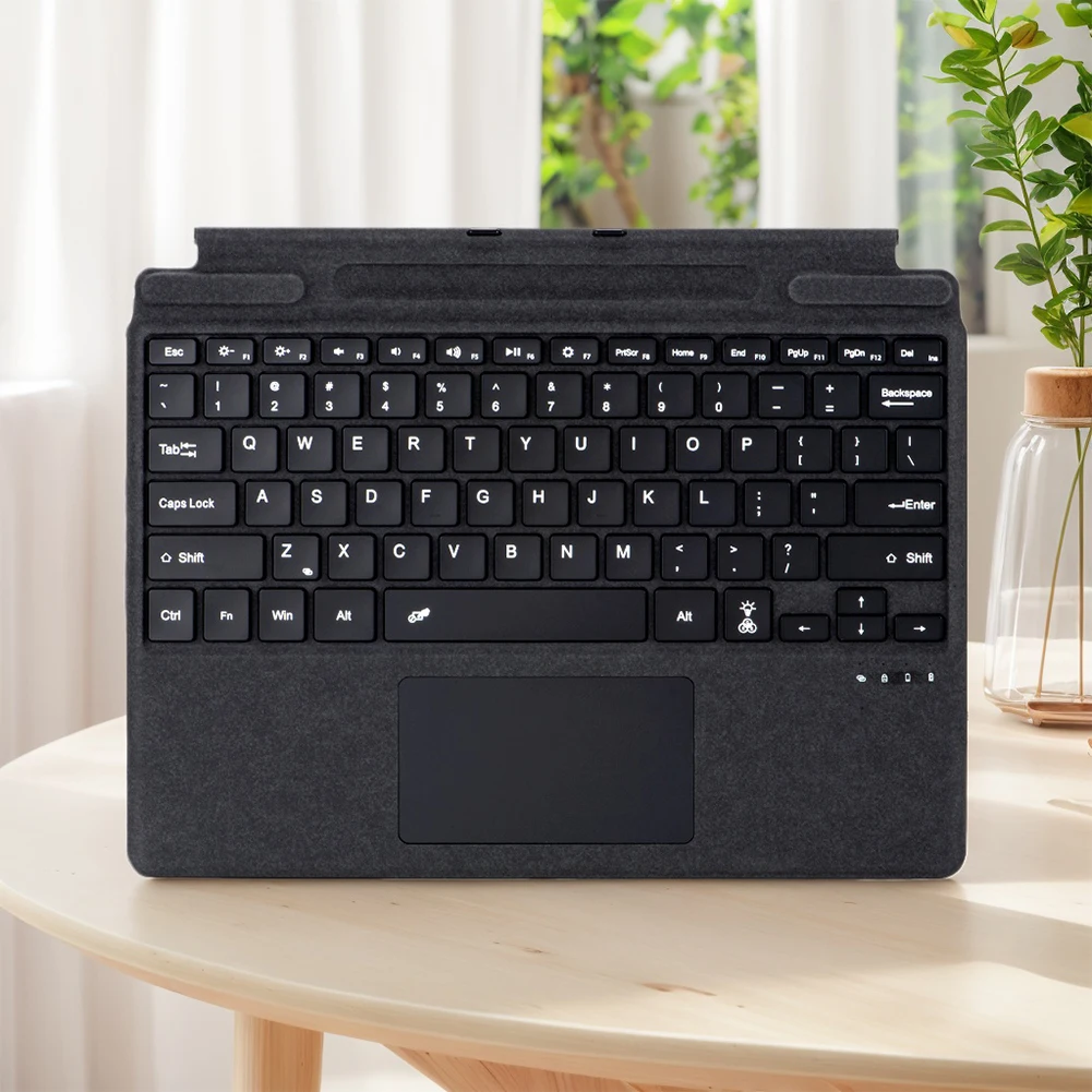 

Bluetooth-Compatible Ultra-Slim Keyboard with Touchpad Portable Magnetic Keyboard for Microsoft Surface Pro 8/9/X/10/11