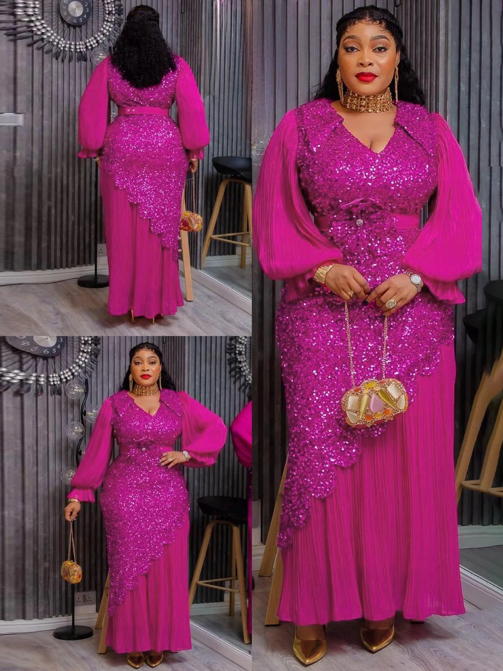 

Африканские платья для женщин, роскошное длинное платье с пайетками Дашики, вечерние платья для свадебной вечеринки, дня рождения, Турция, африканская одежда, кафтаны