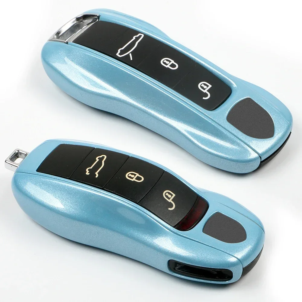 

Key Case Cover Fob Shell For Porsche Cayman Panamera Cayenne Spyder Carrera Macan Boxster 911 970 981 991 781 971 9YA Accessory