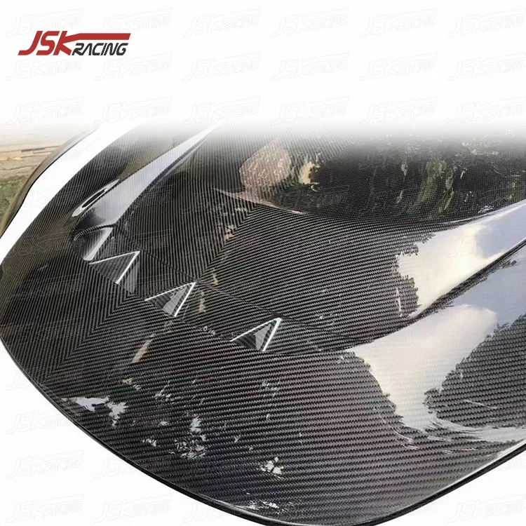 High Quality Dry Carbon Fiber Hood for 2016-2019 Tesla Model 3 Car Parts Cover Modified Upgraded Robot Style V Weave