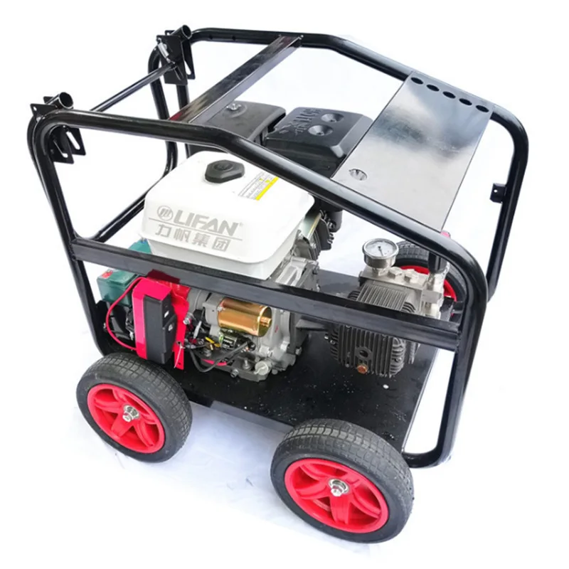 

250 kg pressure cleaning heavy oil, sewage, hot water, 100 ° C high-temperature resistant gasoline, hot water cleaning machine