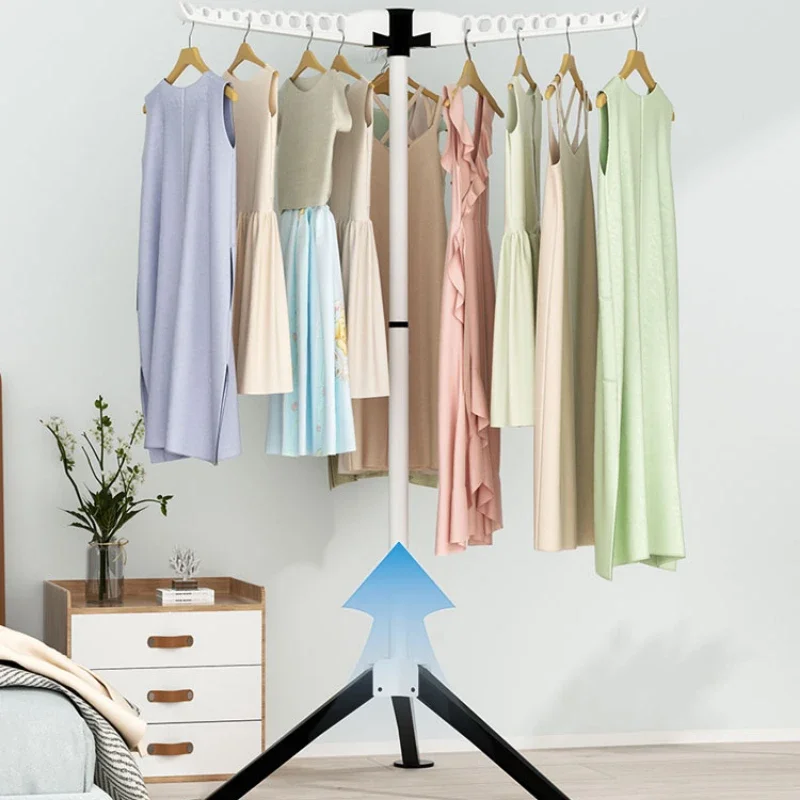 Dress Hanger Prefabricated Clothes Rack Coat Stand Cupboard for Clothes Laundry Drying Rack Folding Clothesline Practical