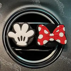 Car Perfume Clip Cute Air Freshener Cartoon Bowknot Car Vent Fragrance Solid Parfum Wholesale Red Automobile Accessories