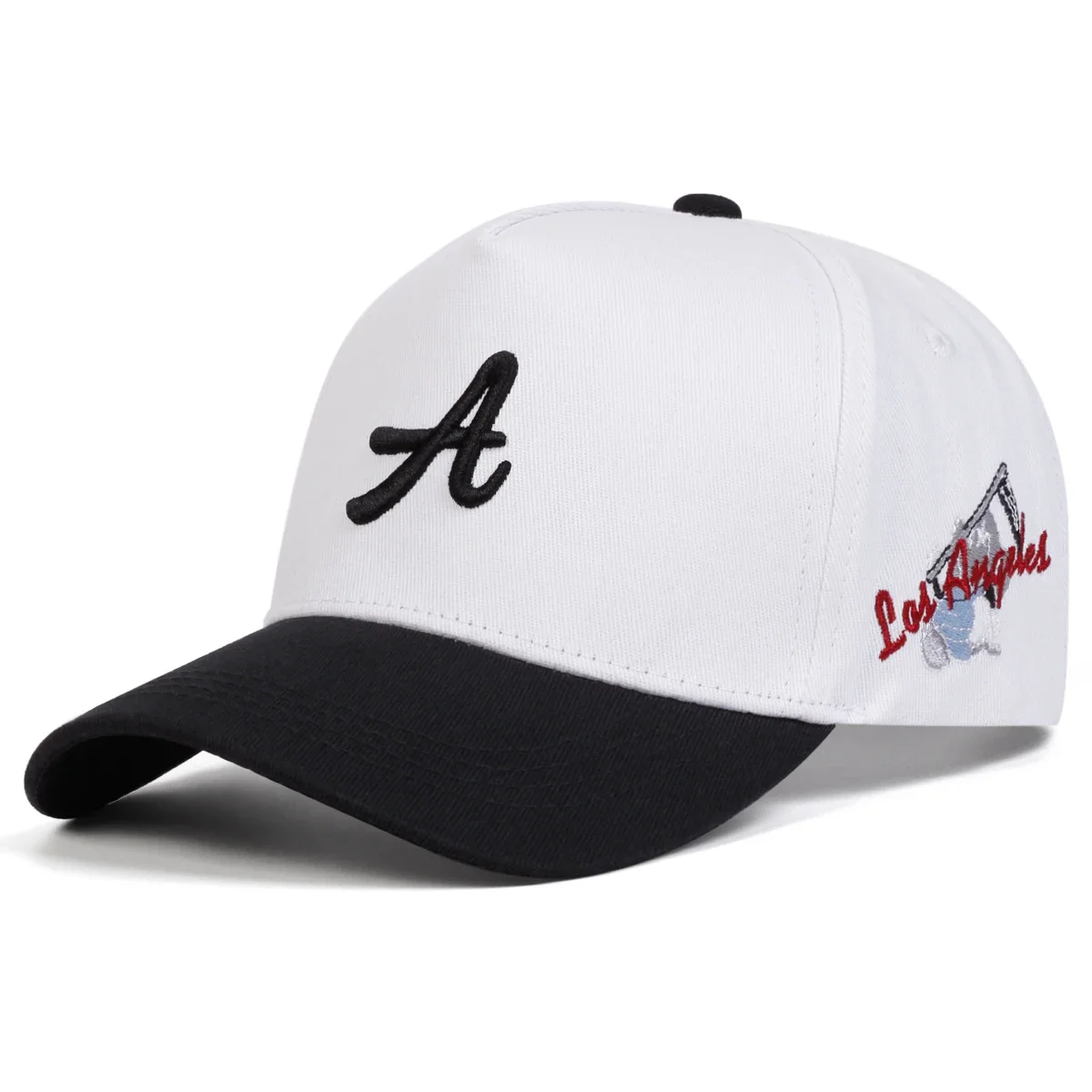 للجنسين حرف الجانب لوس أنجلوس التطريز قبعات البيسبول ربيع الخريف في الهواء الطلق قابل للتعديل قبعات عادية واقية من الشمس قبعة قبعة رياضية