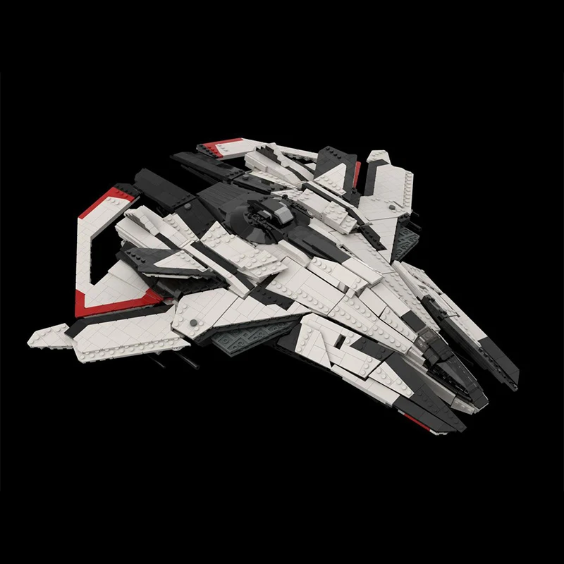 4391pcs Space War Interstellar E8C Heavy Fighter Model Blocks Creative Retro Ideas Assembly Bricks Toys Kids Christmas Gifts