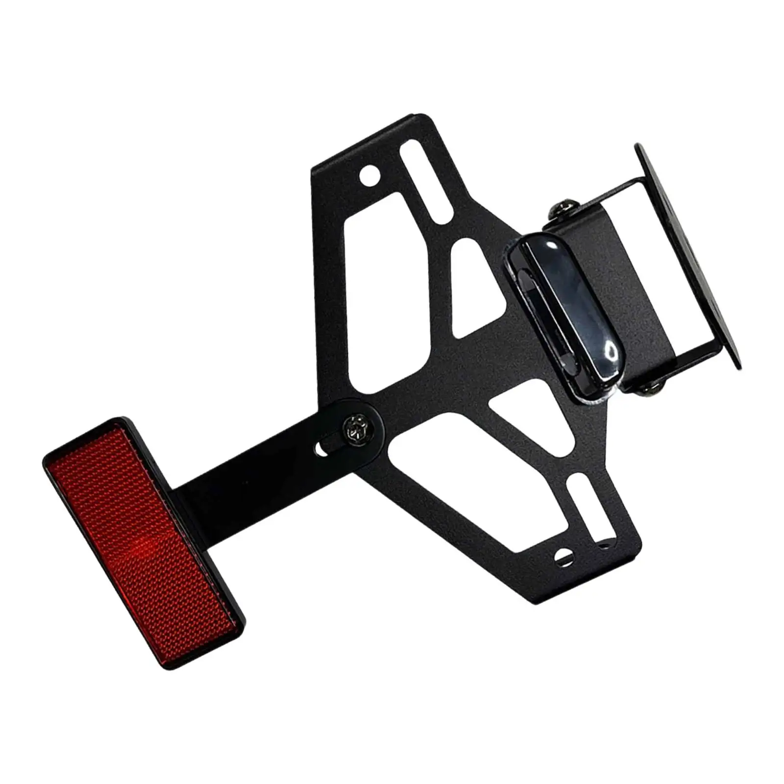 

Plate Holder with Reflector Motorbike Accessories Iron with Lights Bracket for Outside Outdoor