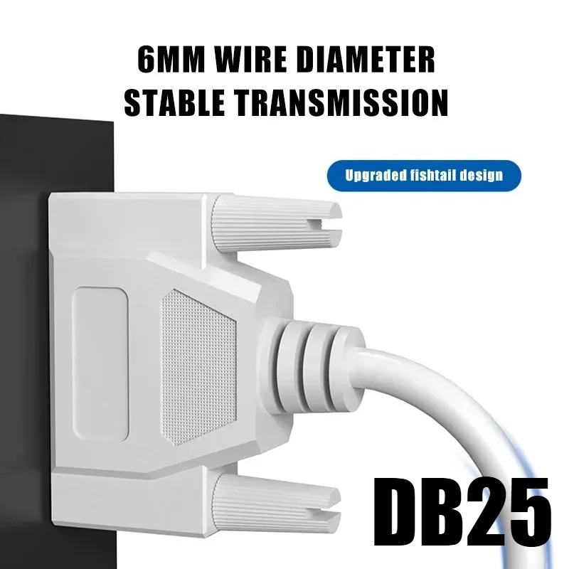DB25 Male To Female Parallel Port Extension Cable 25pin Data Transmission Line 0.5 Meters Replica Machine Connector 1.5M 5M 3M