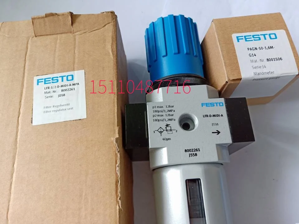 Festo FESTO Filter Pressure Reducing Valve LFR-D-MIDI 162689 Original Genuine Stock