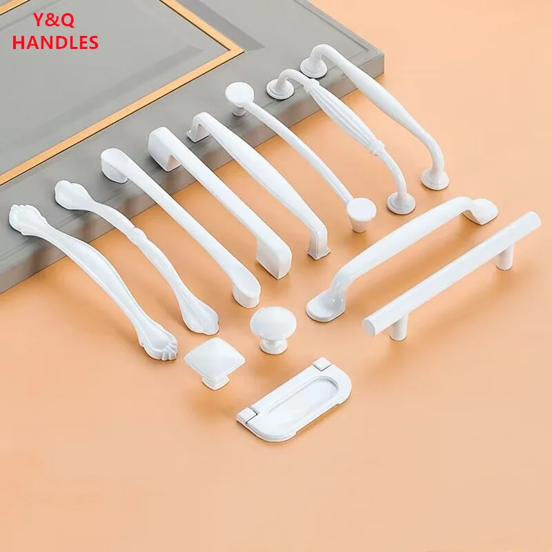 Handles Drawer Cabinet Furniture Kitchen Handles for Cabinet Knob Door Drawer Furniture Kitchen Knob White Modern Simplicity