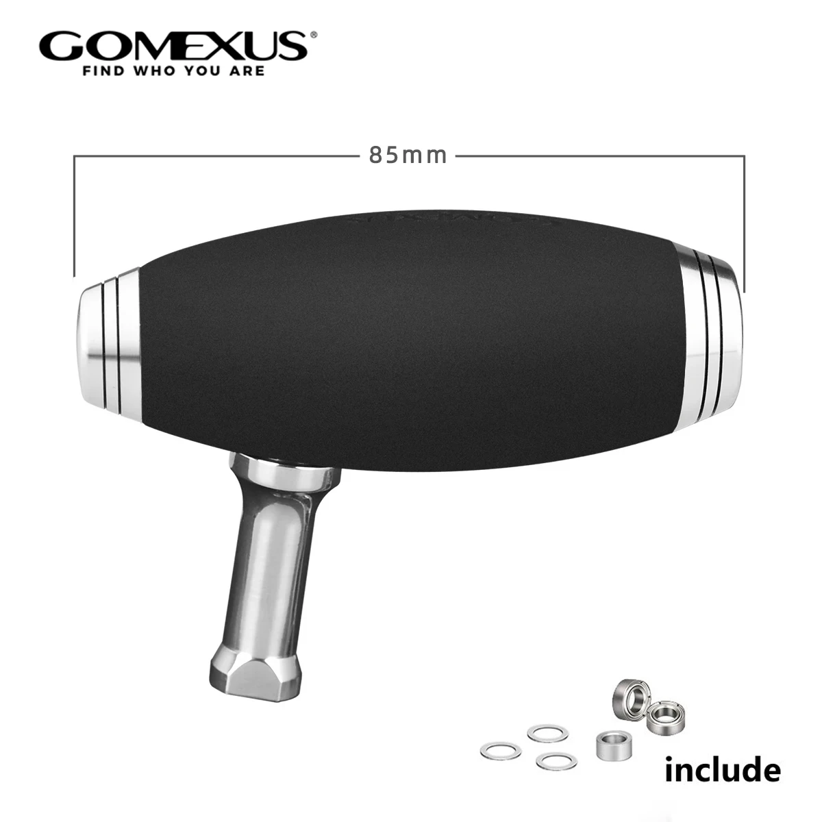 Bouton de manivelle Gomexus EVA pour moulinet de jigging 85 mm, compatible avec les moulinets de jigging Shimano Ocea Conquest, Jigging Master, Tranx Plays T-BAR