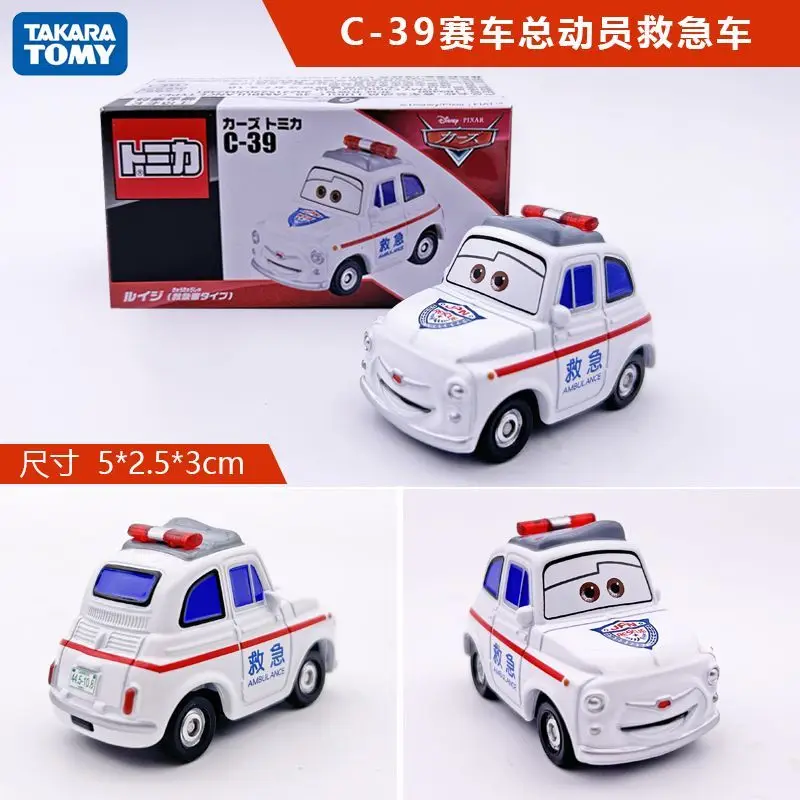 

TAKARA TOMY Disney Cars C-39 Ambulance Alloy Car Model Hot Wheels Toy Gift