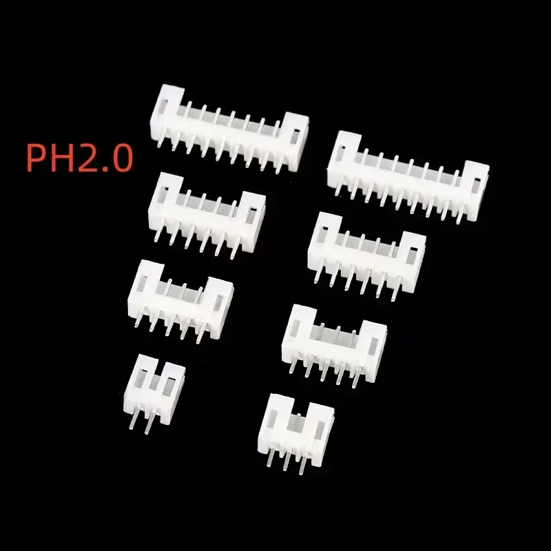 50/100PCS JST PH2.0mm Wire Connector Male Housing 2mm Pitch 2/3/4/5/6Pin 2.0mm Male Plug Plastic Shell Pin Header