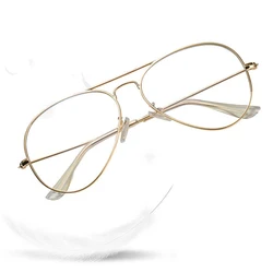 New Arrival Optical Glasses Man and Woman Anti-Blue Eyewears Lenses Metal Frame Spectacles