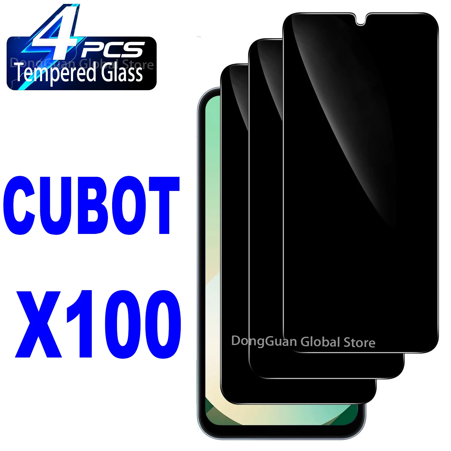 For CUBOT X100 Anti Spy Protector Privacy Screen Tempered Glass Film