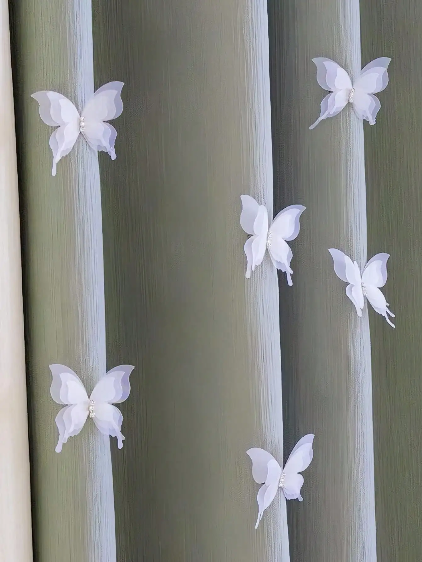 3D Butterfly Decorative Door Curtain Ornament, Suitable for Screen, Door Curtain, or Curtain Brooch