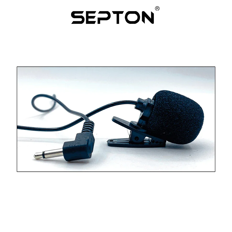 SEPTON Car Audio Microphone 3.5mm Clip Jack Plug Mic Stereo Mini Wired External Microphone For Auto DVD Radio Professionals