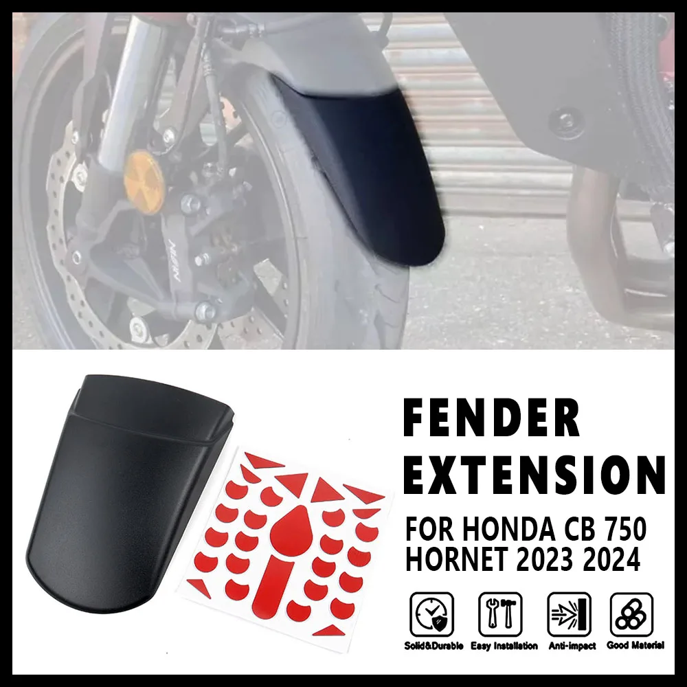 Front Fender Mudguard Extender For Honda CB 750 Hornet 2023 2024 NEW Motorcycle Accessories Waterproof Mudguard Kit CB 750 Black