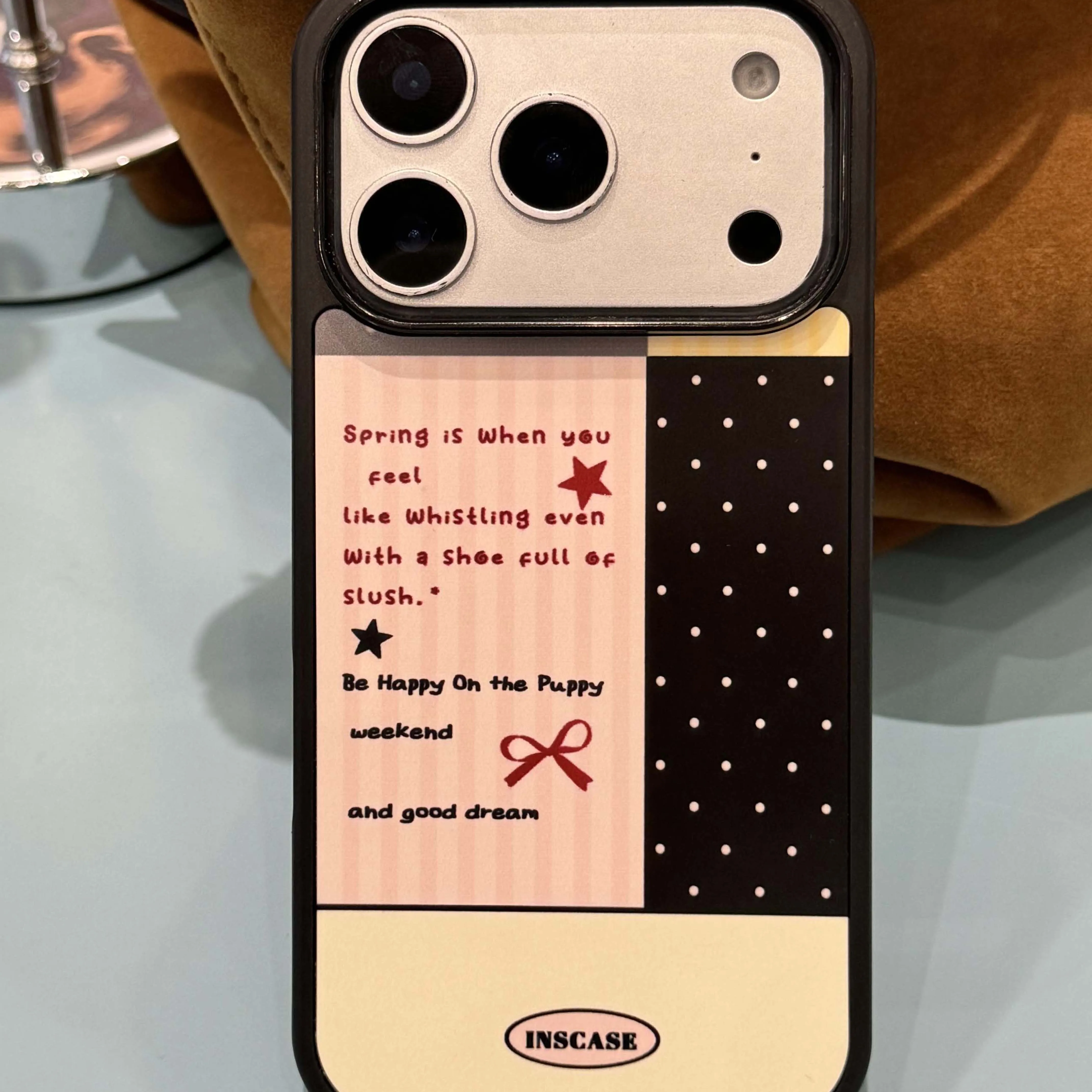 Cute bow ins label jane stars cartoon phone case for iphone 14 15 16 pro max 13 17 promax protector back cover