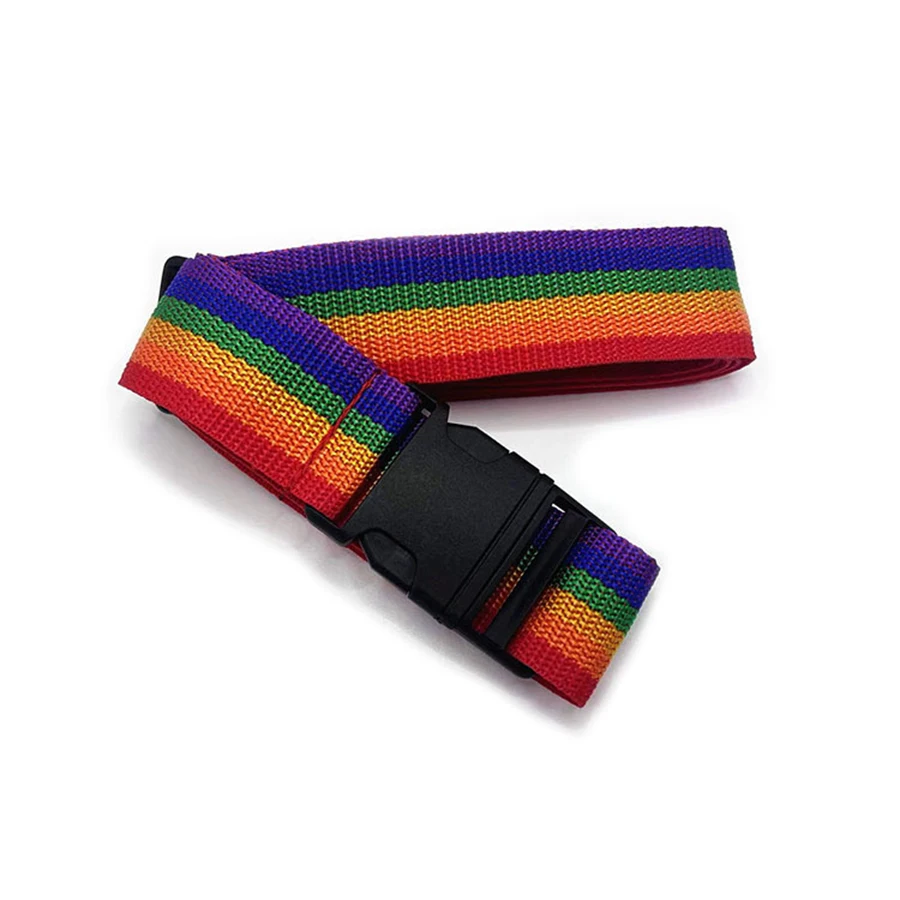 One Character Rainbow Luggage Strap Luggage Strap Travel Packing Strap