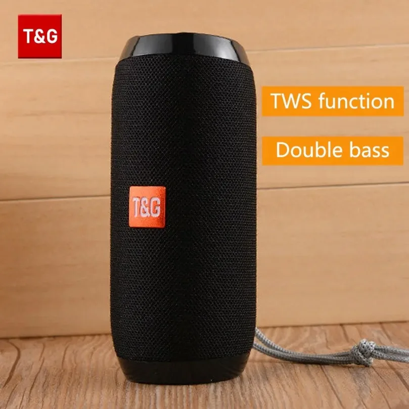 Wireless TWS TG117 Bluetooth Speaker Portable Waterproof Loudspeaker Stereo Surround Sound Box TF Card FM Radio Supported