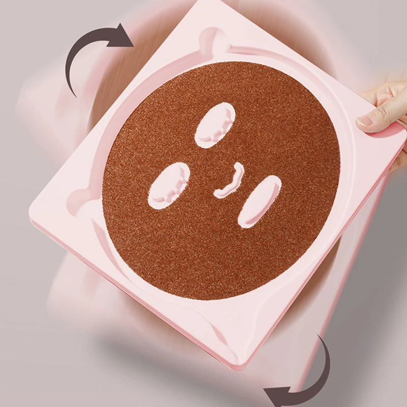 2 قطعة قناع الوجه المحمول لوحة قناع واضح قابلة لإعادة الاستخدام قناع قالب صينية DIY أداة ماكياج Beautykeup مجموعة أداة العناية بالبشرة #3