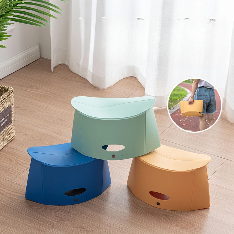 Folding Stool Thickened Convenient Outdoor Chair Mini Maza Lightweight Fishing Ultra-light Folding Stool Plastic Low Stool