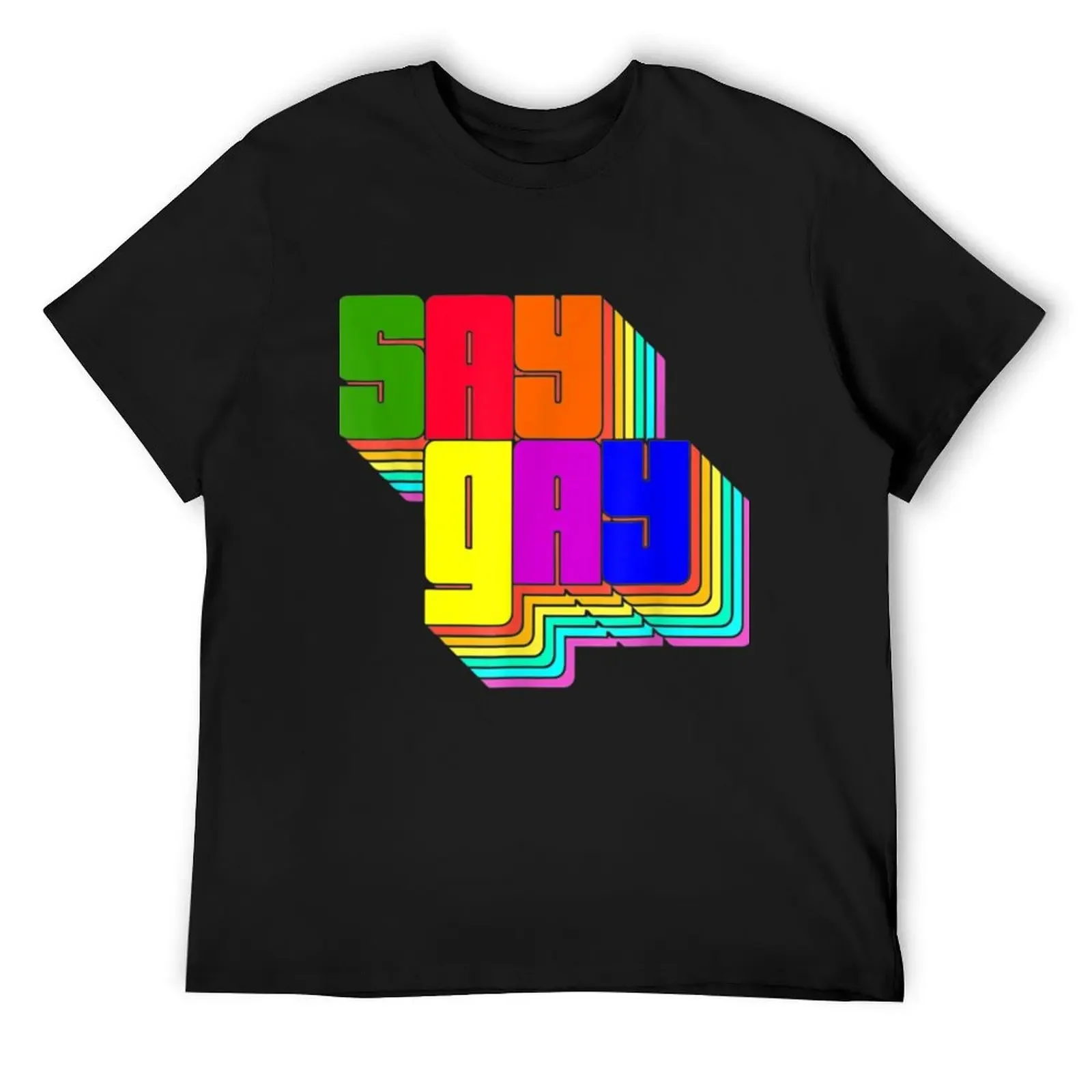 

Say Gay - Florida Say Gay Lgbt Gay Rights T-Shirt funny costumes baggy shirts plus size clothes men t shirt