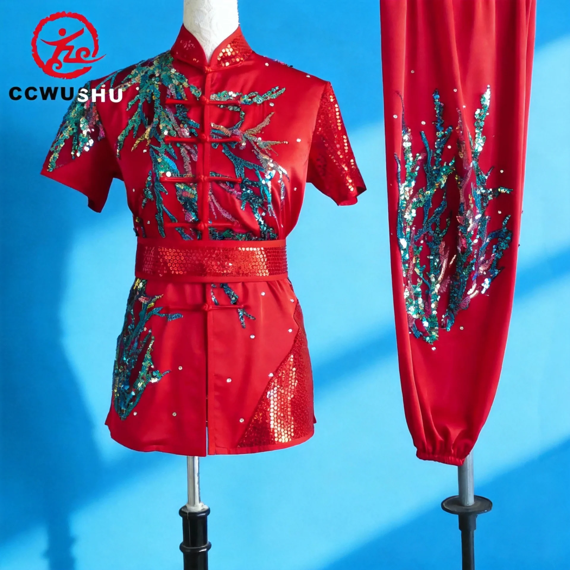 

Костюмы для китайского кунг-фу, одежда для ушу, униформа для чанцюань, одежда для соревнований по боевым искусствам, вышитая одежда для кунг-фу таолу CCWUSHU