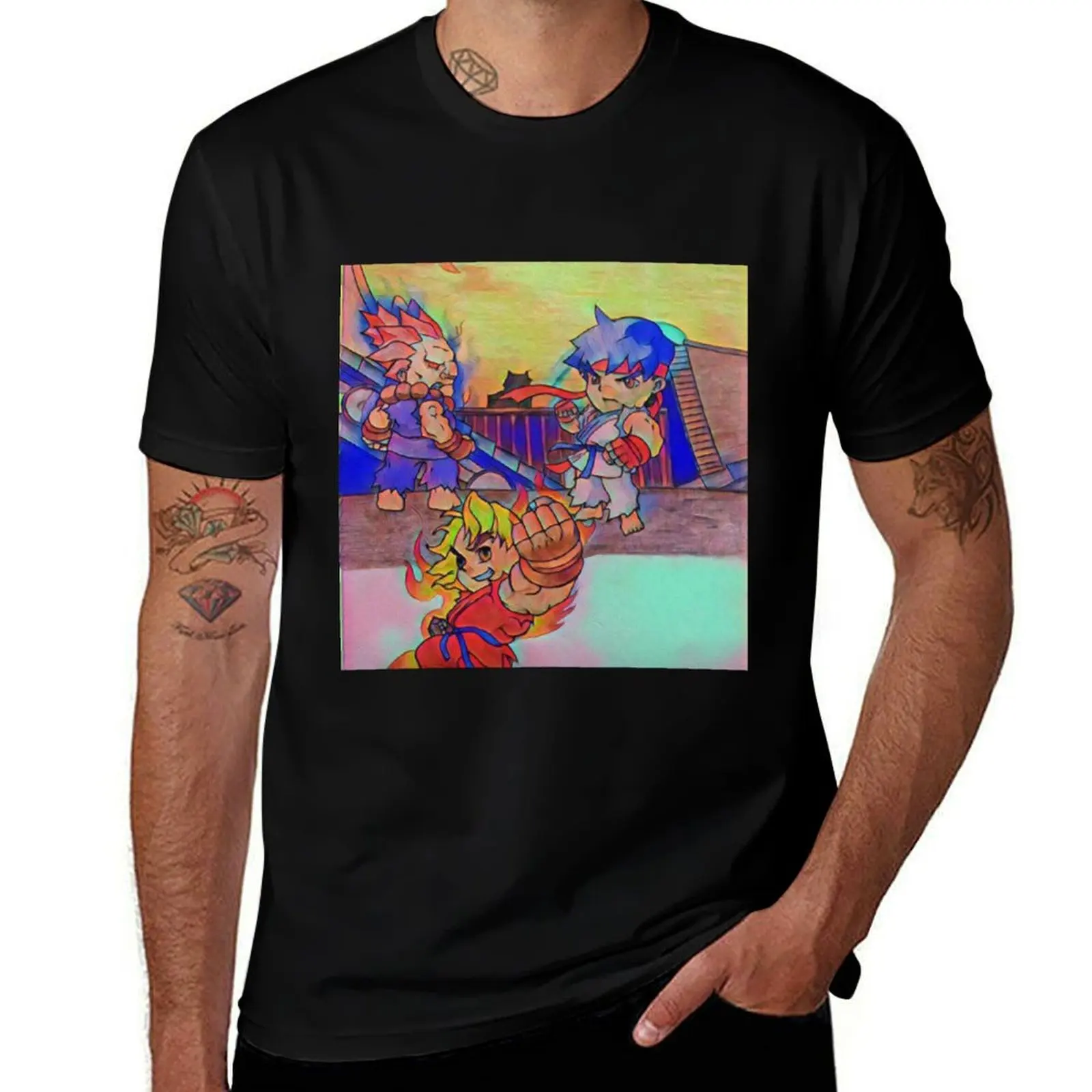 

street fighter T-Shirt funny shirt cotton for a boy Short sleeve tee mens white t shirts