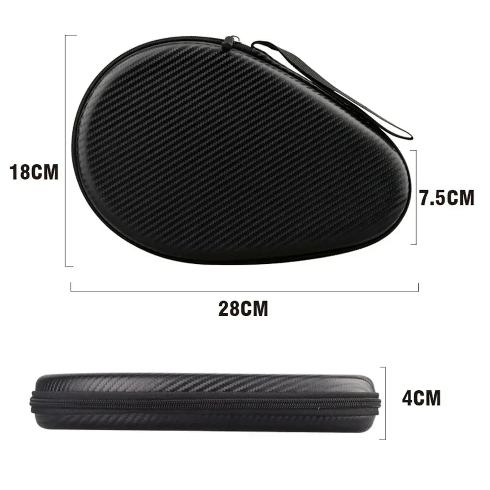 1PC Table Tennis Racket Bag High Quality EVA Square Shaped Handbag Racket Box Hard Portable Sports Racket Bag Waterproof Parts