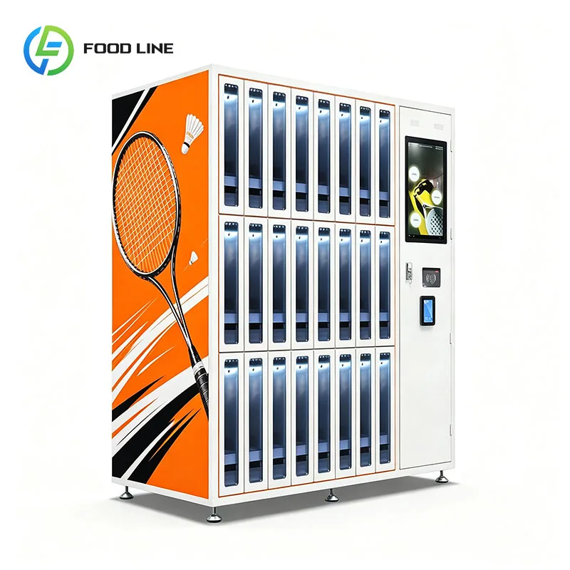 Racket Vending Machine Badminton Sports Kiosk Automatic Sports Store Tennis Squash Pickleball Paddles Customized