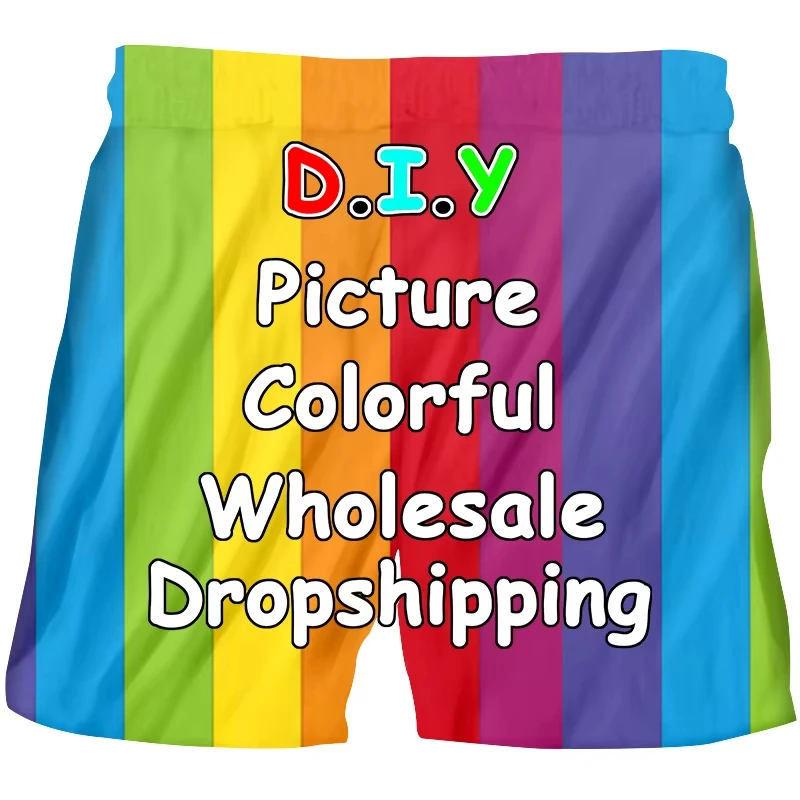 Custom Your Exclusive Summer Casual Breathable Beach 3D Shorts For Mens Designer Clothes Quick-dry Short Pants Cheap Customized