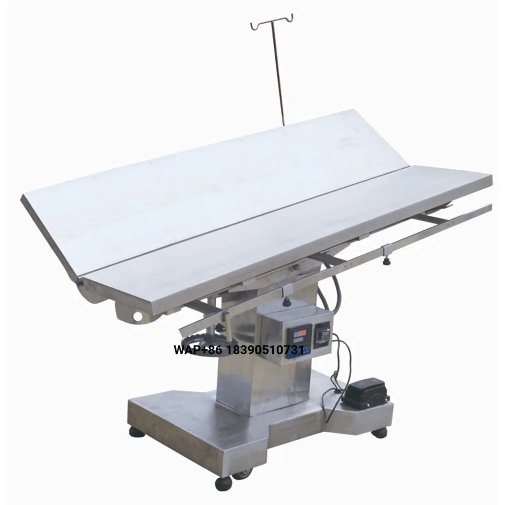 Veterinary Instruments Pet Stainless Steel Hydraulic Examination Table Portable V-Operated Electric Veterinary Operating Table