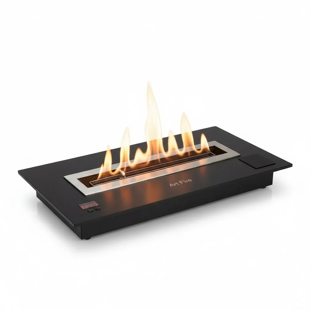Intelligent Ethanol Burner, 16 Inch/400mm Stainless Steel Bioethanol Fireplace Insert, Ventless Automatic Smart Fireplace