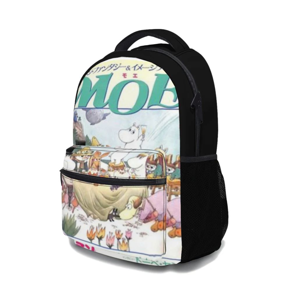 Moomiin nueva mochila de moda bolso de libros de moda de gran capacidad múltiples bolsillos ajustable 17 pulgadas