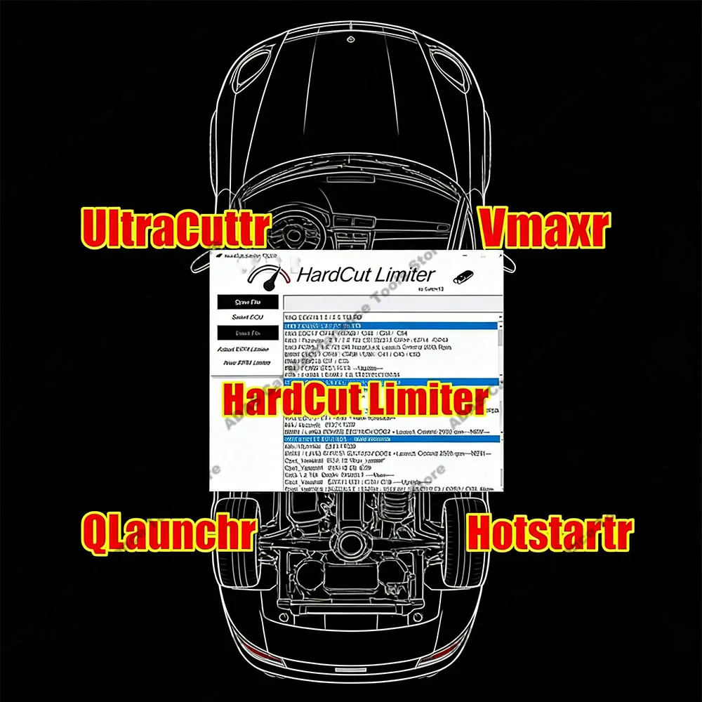 ECU Software 6 IN 1 PACKAGE HardCut Limiter Diesel + Petrol Engine UltraCuttr + Pop&Bang + HARDCUT VMAX + HotStartr + QLaunchr