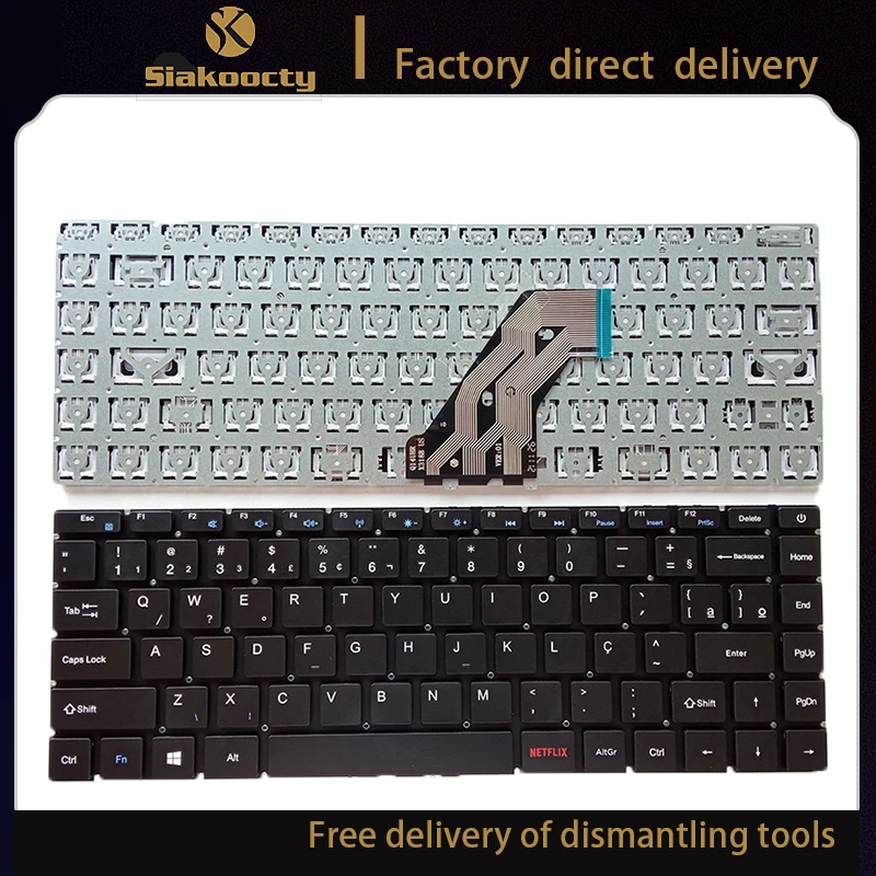 

BR Keyboard For Gateway GWTN141-2 GWTN141-2BK 2BL 2PR GWTN141-3 GWTN141-3GR GWTN141-3PR GWTN141-4 Brazil NO Frame