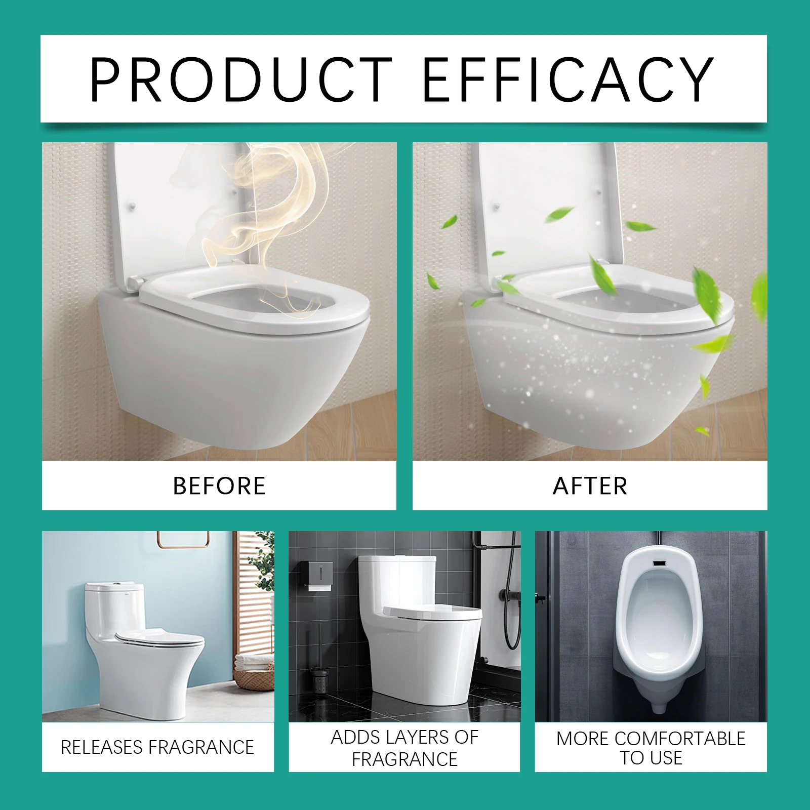 Toilet Cleaning Spray 100Ml Long-Lasting Freshness Plant-Based Ingredients Form An Odor Barrier And Effectively Eliminate Odors
