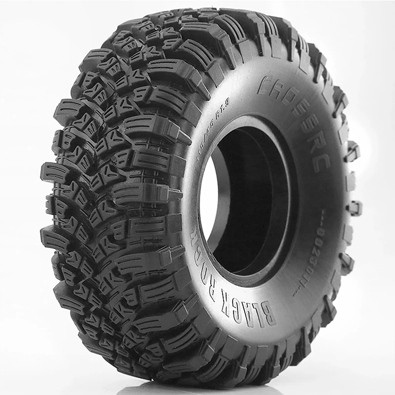 RC 4pcs 1.9 Inch Rubber Tyre 115 * 45mm for 1/10 Rc Crawler Car Trax Trx4 Axial Scx10 Wraith Scx10 Yikong Rgt Wrangler 1.9 Wheel