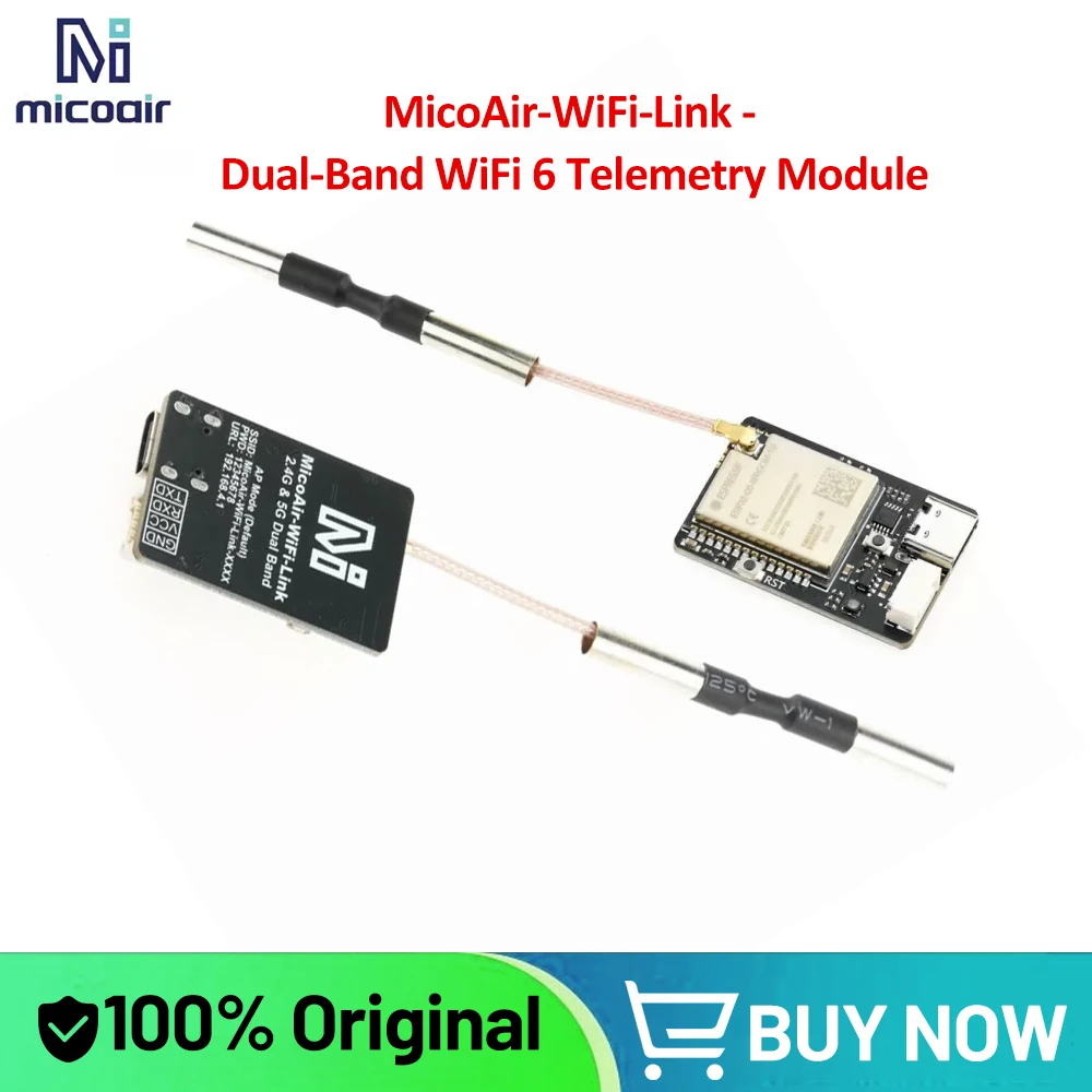 MicoAir-WiFi-Link - Dual-Band WiFi 6 Telemetry Module for Multi-drone Networks