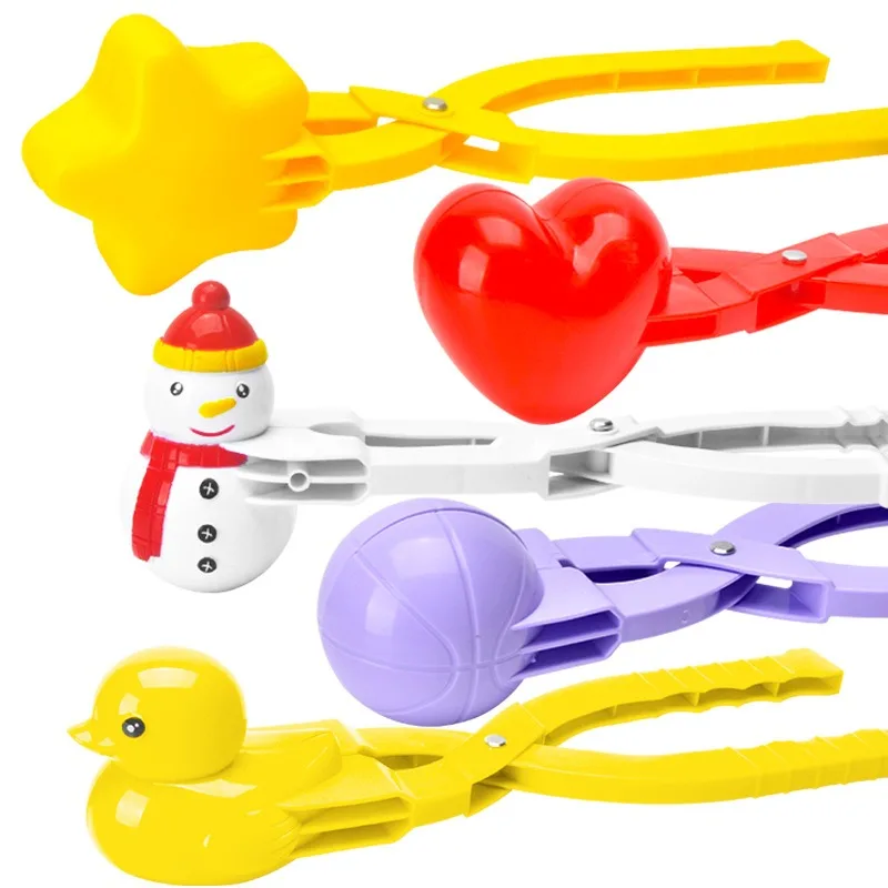 1pcs Cute Duck Shaped Rice Mold Maker Clip Children Outdoor Plastic Duck Rice Mold DIY Snowball Maker Sushi Mold With Handle - view 2