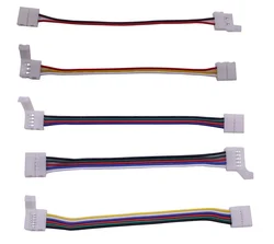 2pin 3pin 4pin 5pin 6pin led wire connector  Electronic Connector  Wire cable for led strip light tape white cct RGB RGBW RGBCCT