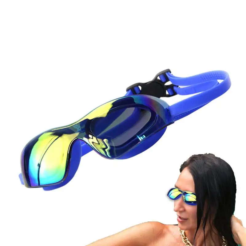 Lunettes de natation anti-buée HD étanches pour hommes et femmes, lunettes de natation, lunettes de sports nautiques, équipement de natation, vision claire