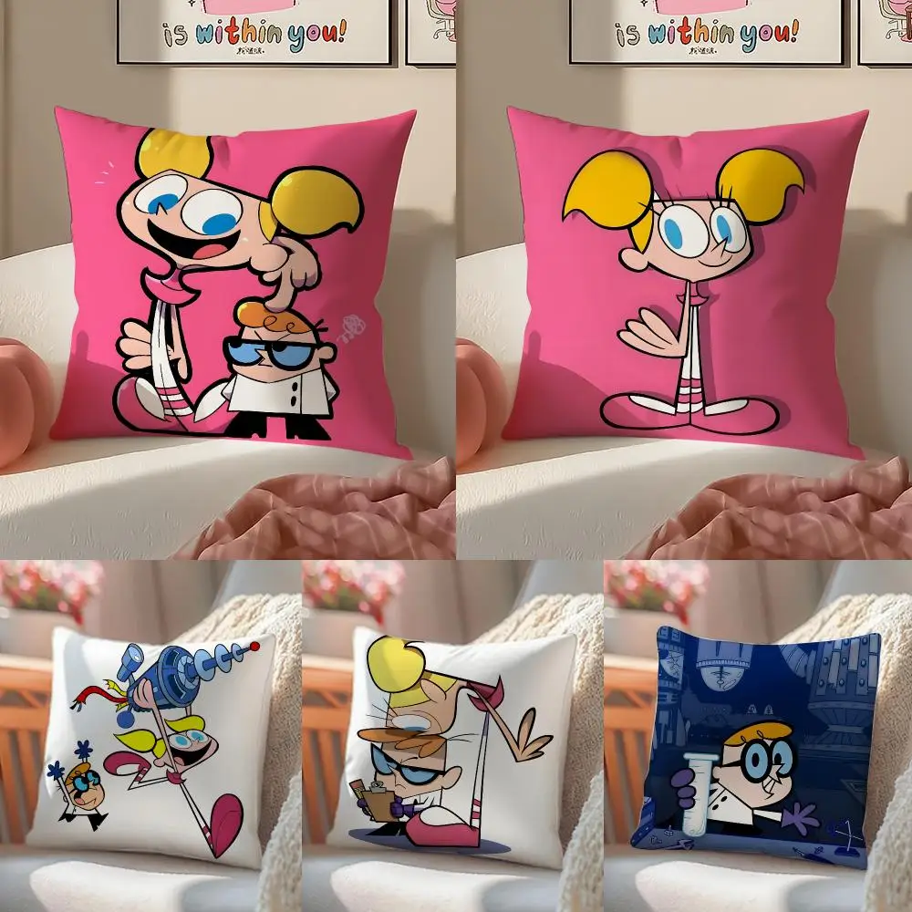 Film D-dexter's L-Laboratory Cushion Cover Short Plush Pillowcase Sofa Decorative Cushion Bed Pillow Gift Idea