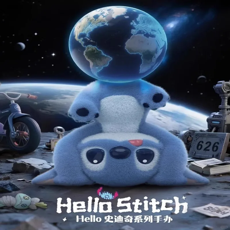 

Disney Hello Stitch Toy Figure Cute Desktop Decoration Blind Box Birthday Gift Collectible Toys Action Toy Figures