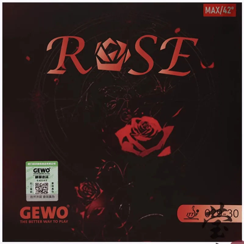 

ОРИГИНАЛЬНАЯ резина для настольного тенниса GEWO ROSE с прищами, толстая губка, хорошая в прочности, сделано в Китае, резина для пинг-понга для настольного тенниса