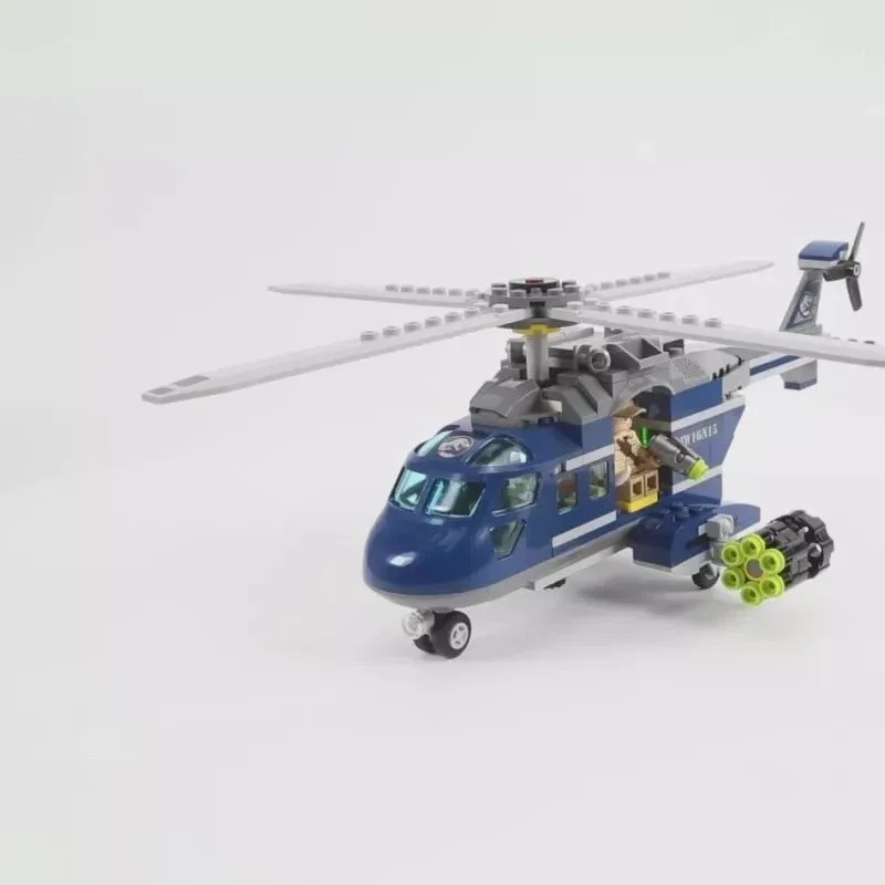 2025 nieuwe Modellen op voorraad Blue's Helicopter Pursuit Jurassic Bouwstenen 75928 Educatief Speelgoed voor Kinderen decoratieve