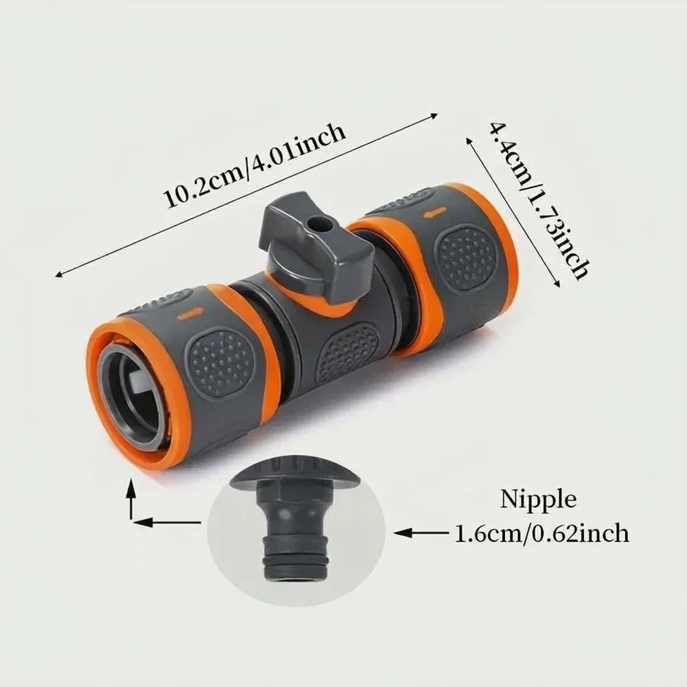For Lawn Care As Shown Garden Hose Coupler Water Connector With Shutoff Garden Hose Connector For 16mm European Hose
