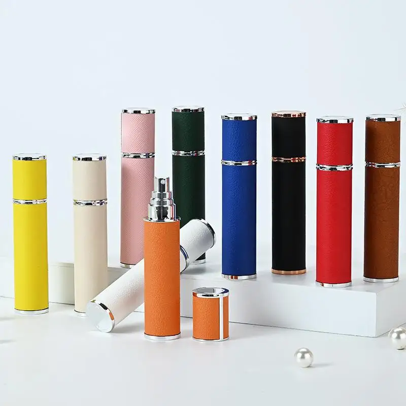 Tragbarer Leder-Parfümzerstäuber 12ml Nachfüllbar für Reisen, Geschäftsreisen und den täglichen Gebrauch, 3 Farboptionen – Detail 2